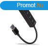 AXAGON HUE-M1A, 4x USB 3.2 Gen 1 MINI hub, fm, kbel USB-A 
