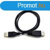 Kbel C-TECH USB A-A 1,8m 2.0 hosszabbt, fekete