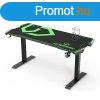 ULTRADESK Gamer jtkos asztal FORCE - zld, 166x70 cm, 76.5