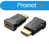 Vention HDMI/M -> HDMI/F (4K,fekete), adapter