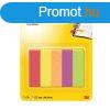 Post-it Jelllapok 12,7 x 44,4 mm, 5 x 50 lap (neon sznek)