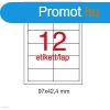 Etikett A1784 42,4 x 97 mm 500 v Apli