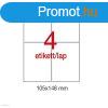 Etikett A1797 148 x 105 mm 500 v Apli