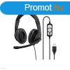 Fejhallgat mikrofonnal Hama USB-300