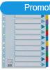 Regiszter, laminlt karton, A4, 12 rszes, ESSELTE "Myl