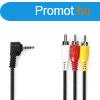 Nedis CVGL22400BK20 audio / video kbel, 3,5 mm, 3x RCA dug