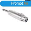 6,3mm JACK dug -> XLR aljzat talakt