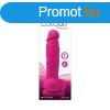  Colours - Pleasures - Vibrating - 5" Dildo - Pink 