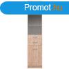 KONDELA Vitrin 1D1W1S, sonoma tlgy, TOPTY TYP 32