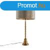 Bronz asztali lmpa zld brsonyernyvel 35 cm - Pisos