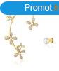 JwL Luxury Pearls Luxus aranyozott aszimmetrikus flbeval g