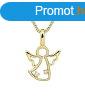 Silver Cat Aranyozott nyaklnc Angyal cirknium kvekkel SC6