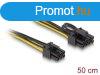 DeLock Power PCI Express 6 pin male to PCI Express 6+2 pin m