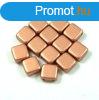 Tile gyngy - copper metallic satin - 6x6mm