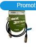 Adam Hall 3 STAR MMF 0100 mikrofonkbel - XLR kbel (1 m) 