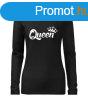 DRAGOWA Slim ni hossz ujj pl queen, fekete 160g/m2