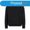 Build Your Brand Puha frfi kapucnis pulver Fluffy - Fekete