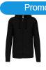 Uniszex kapucnis cipzras pulver, Kariban KA454, Black-2XL