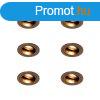 6 darabos sllyesztett spotlmpa szett stt bronz kerek ll