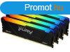 Kingston 64GB DDR4 3200MHz Kit(4x16GB) Fury Beast RGB Black