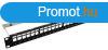 Nestron 19" keystone patch panel; 24 port; Cat5e/Cat6/C