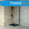 Welland WIC-70 walk-in zuhanyfal - fekete profil - 70 cm
