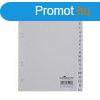 Regiszter, PP, A5, 20 rszes, A-Z, DURABLE, szrke