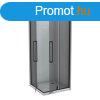 Zuhanykabin COPEN ABSOLUT BLACK 800x800x2000 mm fekete stt