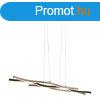 Design hanglamp zwart met zilver incl. LED dimbaar - Blaze
