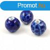 Porceln gyngy - faceted ball - Dark Sapphire - 16mm