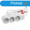 Legrand Elosztsor Standard 3x2P+F, 1,5 m vezetkkel, fehr-