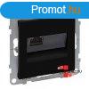 Legrand Suno 1xRJ45 Cat. 6 STP csatlakozaljzat fekete, Legr