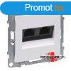 Legrand Suno 2xRJ45 Cat. 5e UTP csatlakozaljzat fehr, Legr