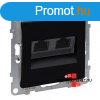 Legrand Suno 2xRJ45 Cat. 6 UTP csatlakozaljzat fekete, Legr