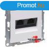 Legrand Suno 2xRJ45 Cat. 6 UTP csatlakozaljzat fehr, Legra