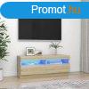 Sonoma-tlgy szn tv-szekrny led-lmpkkal 100 x 35 x 40 c