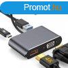 USB-C - HDMI / VGA / USB 3.0 / USB-C adapter talakit 