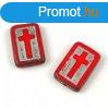 Cseh table cut gyngy - hosszban frt tgla - kereszt - Red