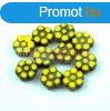 Cseh table cut gyngy - hosszban frt virg - Yellow Picass