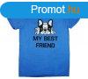 "My best friend" francia bulldogos frfi rvid ujj