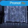 Led fnyfggny 400 Led-es, 2x2 mter, hideg fehr, strapab