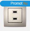 Elmark City dupla USB tltaljzat Pezsg