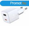 Mini Adapter Swissten GaN 1x USB-C + 1xUSB 30W, PD, fehr