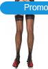  Lycra Cuban Foot Stocking - BLACK/BLACK - O/S - HOSIERY 