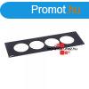 Legrand Incara Disq In 4 burkolat, fekete, Legrand 654765