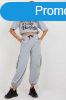 Crop-top blz s felhzhat nadrg szett 23601 szrke