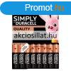 Duracell AAA Simply ceruza elem 8db (LR03)