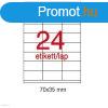 Etikett A1782 35 x 70 mm 500 v Apli