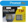 Maxell AAA Alkli Elem 5+5db/csomag