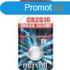 Elem CR2016 lithium 1 db/csomag, akaszts bliszterben Maxell